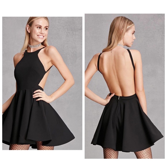 selfie leslie backless dress